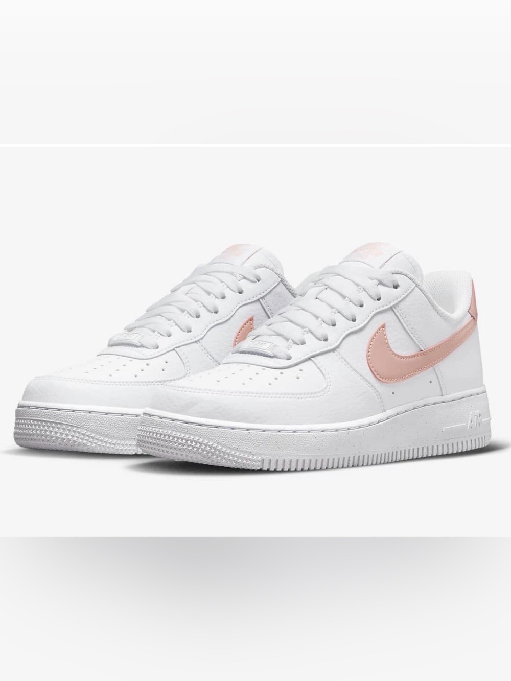 Woman’s Nike Air Force 1 Next Nature White PINK size 9.5